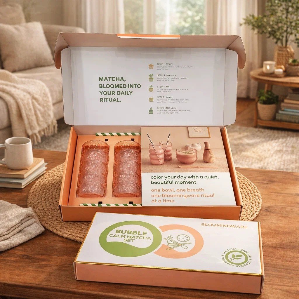 Bloomingware Mindfulness Collection — matcha sets and affirmation ceramic mugs