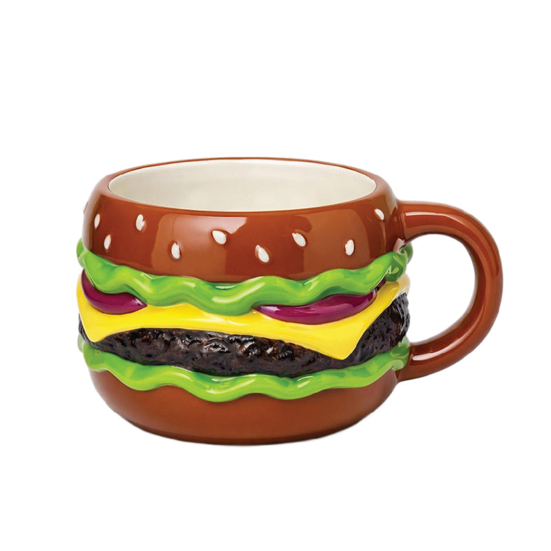 Bloomingware BM-70 Classic Burger Bite ceramic novelty mug 16oz — 3D burger design