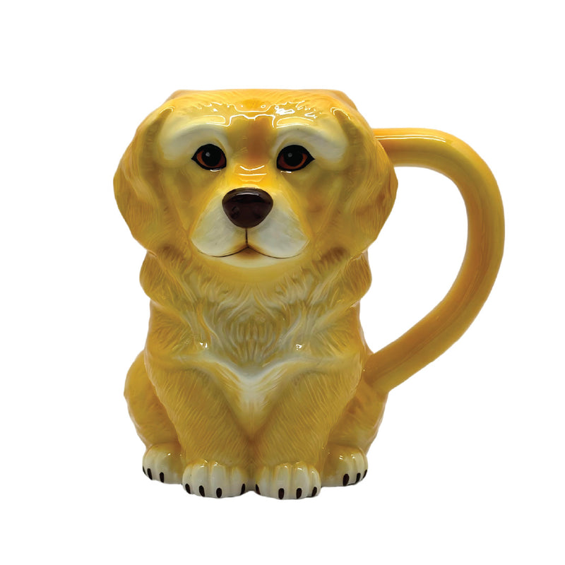 Bloomingware BM-63 Golden Pup Buddy ceramic dog mug 20oz — golden retriever design