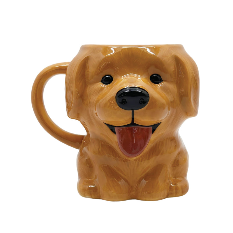 Bloomingware BM-67 Happy Retriever Buddy ceramic dog mug 20oz — golden retriever smile