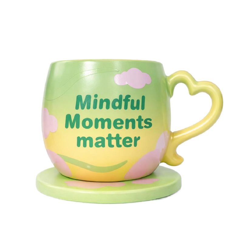 Bloomingware BM-33 Mindful Moments Matter ceramic mug 16oz — soothing design