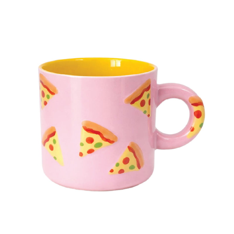 Bloomingware BM-72 Slice Party ceramic pizza mug 16oz — playful pizza design