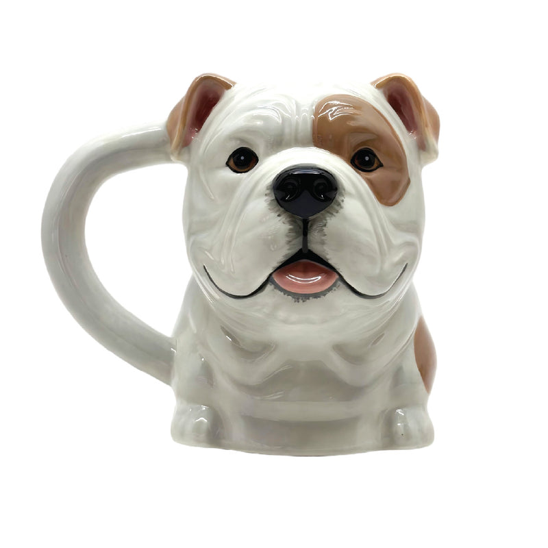 Bloomingware BM-66 Smiling Bully Buddy ceramic dog mug 20oz — bulldog design
