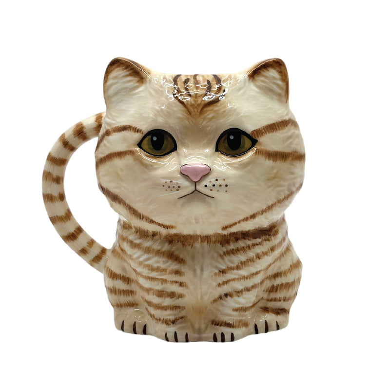 Bloomingware BM-64 Tabby Stripe Companion ceramic cat mug 20oz — tabby cat design